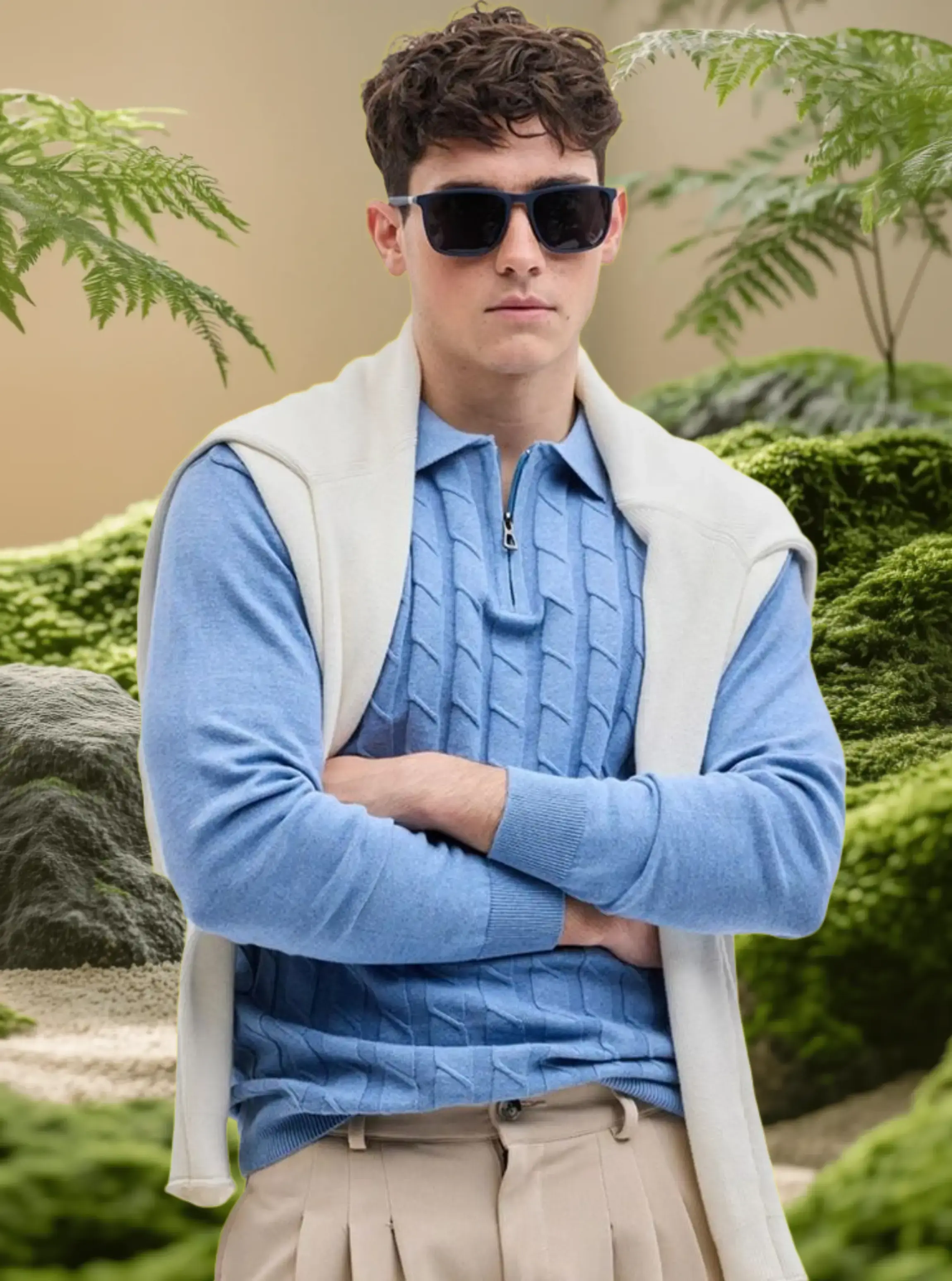 Product photo with custom background image replaced